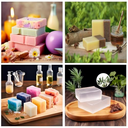 EDSRDRUS 8lb Scent Soap Base DIY Handmade with Shea Butter & Coconut Oil, Moisturizing Melt and Pour Soap Base