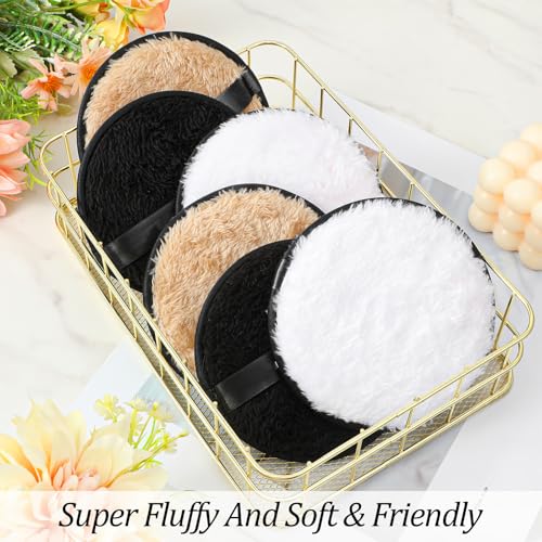 Reusable Makeup Remover Pads 6-Pack, Soft Cotton Rounds