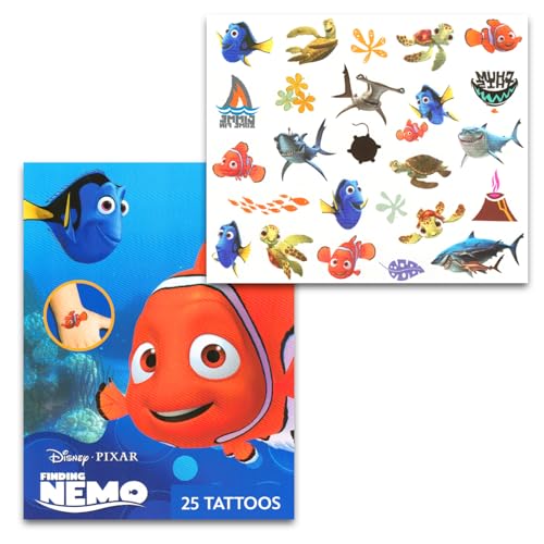 Finding Nemo Party Favor Bundle - 50 Tattoos & 150 Stickers