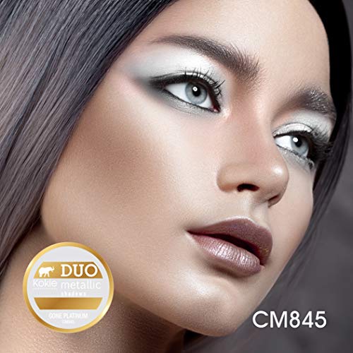 Kokie Duo Metallic Eyeshadow Gone Platinum | High Pigment