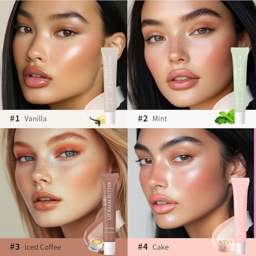 Summer Butter Lip Balm, Moisturizing Hydrating Natural Lip Care, Rich in Nutrients for Soft Smooth Lips