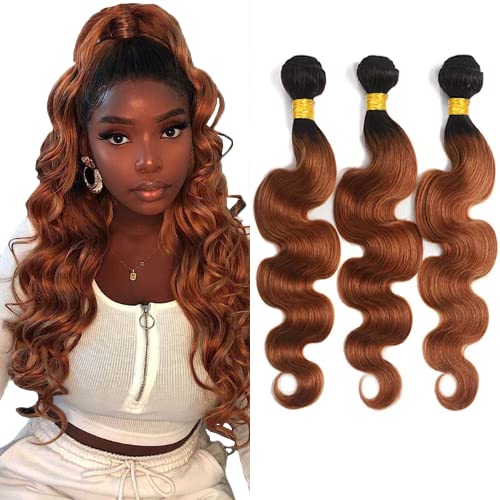 1B30 Ombre Body Wave Hair Bundles - 8, 10, 12 Inch