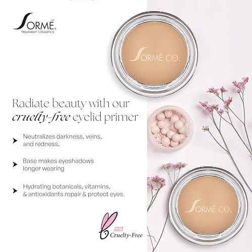 Sorme Cosmetics PRO Eyeshadow, All In One Eye Primer for Smooth and Crease-Resistant Eye Makeup, Waterproof and Long Lasting, Nude Translucent Shade, More Vibrant Makeup Color