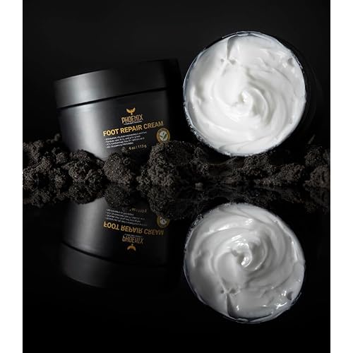 Phoenix Foot Cream - 42% Urea Cream for Cracked Heels, Dry Feet & Callus Treatment, Urea 40 Lotion with Tea Tree Oil & Salicylic Acid, Paraben-Free Foot Cream for Men
