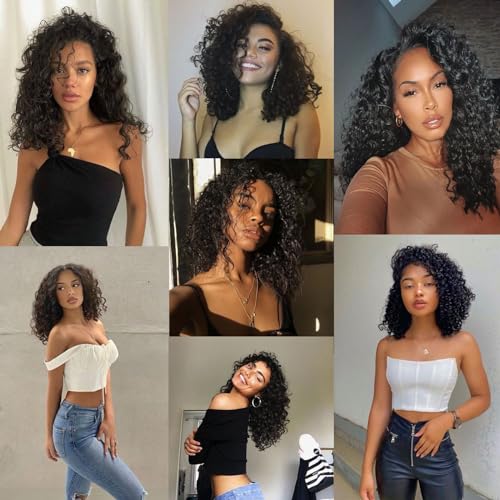 10A Brazilian Virgin Human Hair 4 Bundles 12 Inch Curly