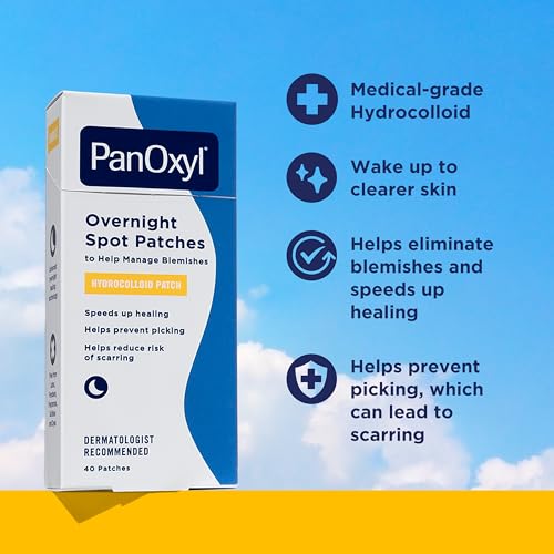 PanOxyl PM Overnight Spot Patches - 40 Count Hydrocolloid