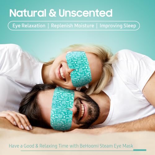 BeHoomi Steam Eye Mask 30-Pack, Self-Heating Warm Compress