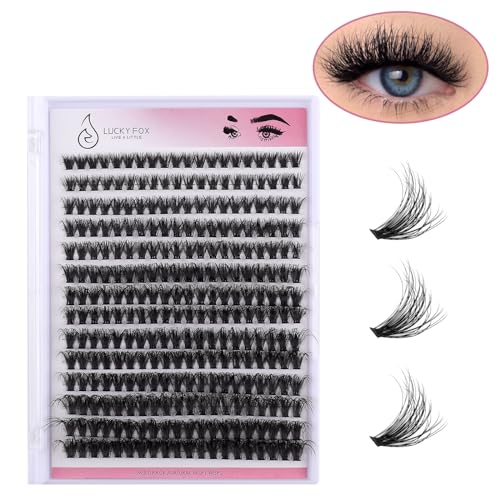 DIY Eyelash Extensions Kit 280pcs Clusters 30D 40D 50D 8-16mm