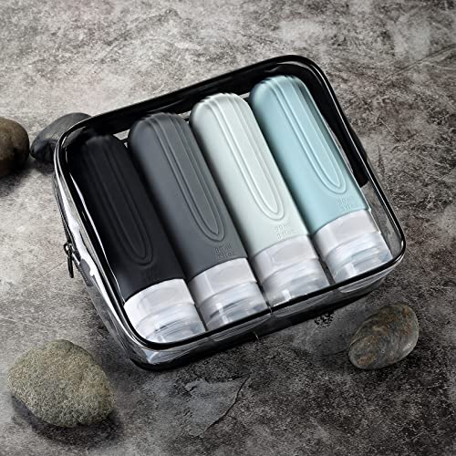 Mrsdry 3oz Travel Bottles for Toiletries - Leak Proof & TSA Approved