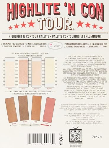 theBalm Contour Palette - Highlighters, Matte & Shimmer Blushes