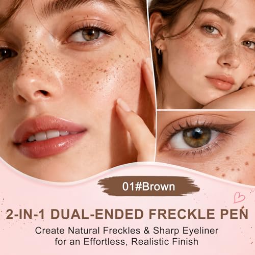 2-in-1 Waterproof Freckle Pen & Stamp for Natural Makeup