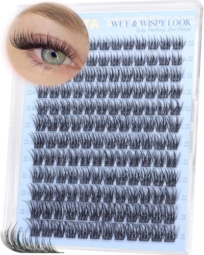 Wispy Lash Clusters 10-16mm C Curl Eyelash Extensions 144Pcs