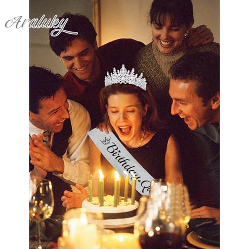 Birthday Queen Sash and Crown Set for Women