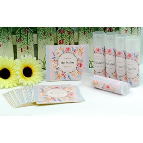 Assorted T2 Adensive Lip Balm Label Sticker for Container - 100pcs Paper Stickers