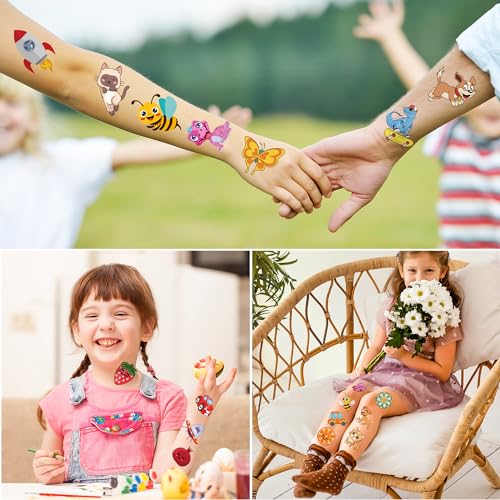 Temporary Tattoo for Kids - 60 Styles Party Favors