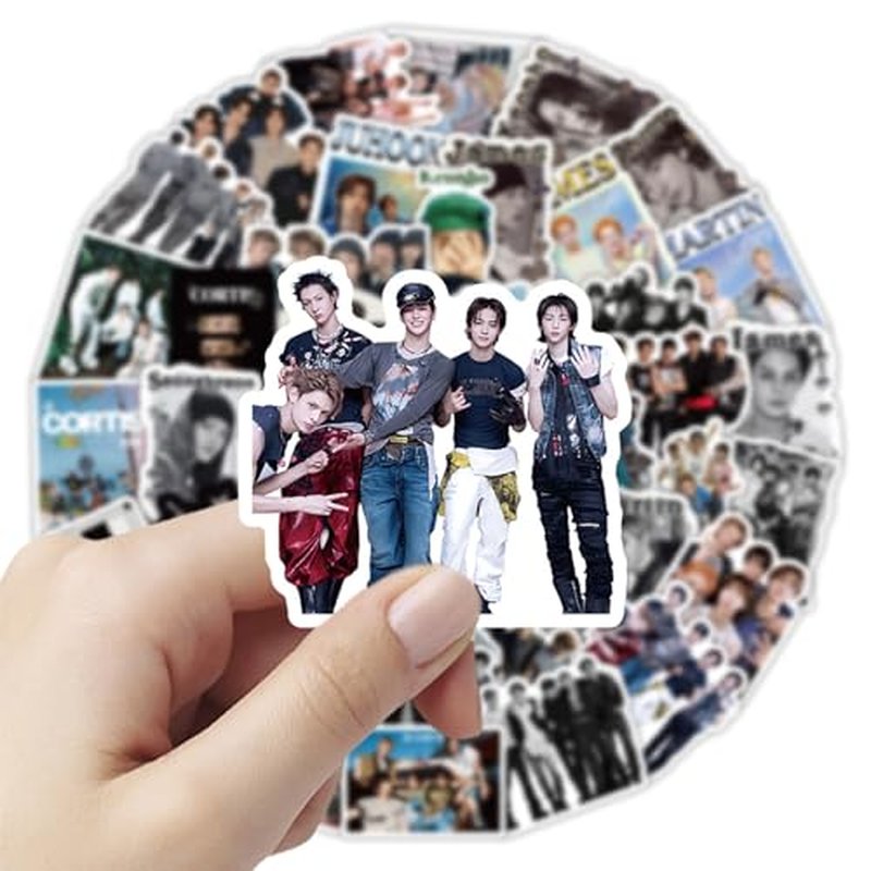 50pcs Korean Idol Waterproof Vinyl Stickers for Water Bottles & Laptops