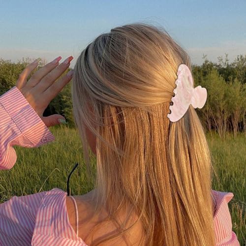 Large Acrylic Claw Hair Clips for Thick Hair (2-Pack)