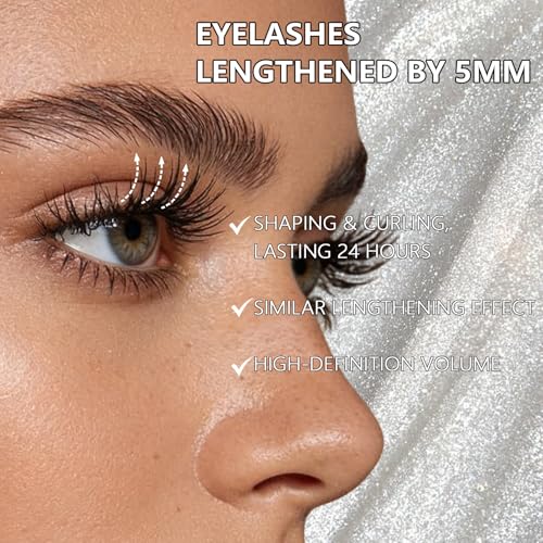 2PCS Iron Wand Mascara, Feather Lash Iron Mascara, Metal Mascara Wand, 3d Curling Eyelash, Added Fiber, Natural Length Slim Volume Building, Long-Lasting Smudge-Proof