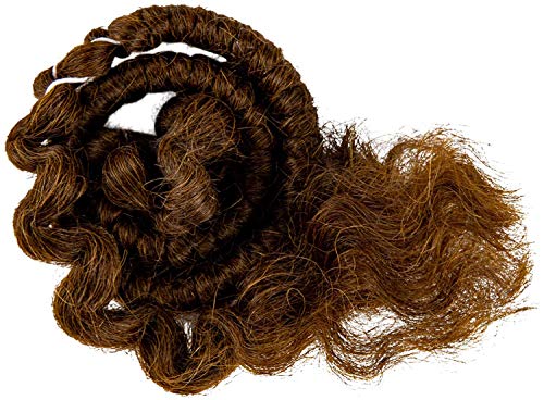 Mehron Crepe Hair 12 Inch Medium Brown for Beards & FX