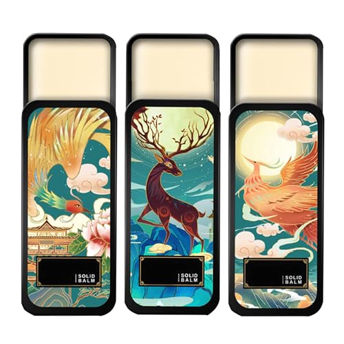 Grospe 3 Pack Solid Perfume Balm Set - Travel Portable