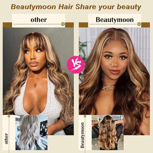 Ombre Highlight Body Wave Hair Bundles 18 20 22 Inch