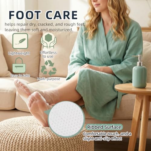 Disposable Plastic Booties for Moisturizing Feet & Paraffin Wax - 100 Pack