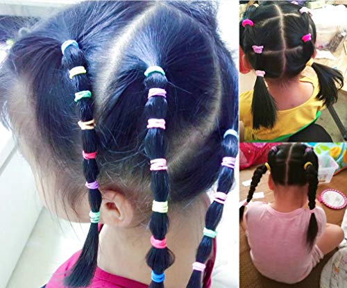 Baby Hair Ties 120-Pack Soft Elastic Ponytail Holders for Toddlers & Kids