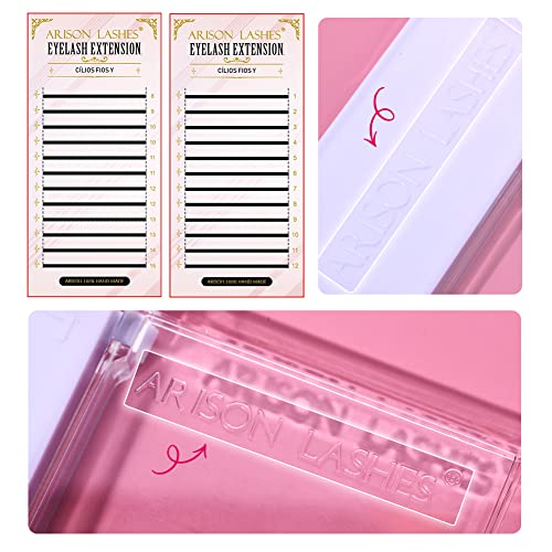 YY Eyelash Extensions C Curl 0.05mm Premade Fans 8-15mm