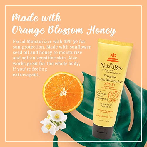 The Naked Bee Orange Blossom Vitamin C Facial Moisturizer SPF 30 + Orange Blossom Honey Collection + Hand & Cuticle Healing Salve