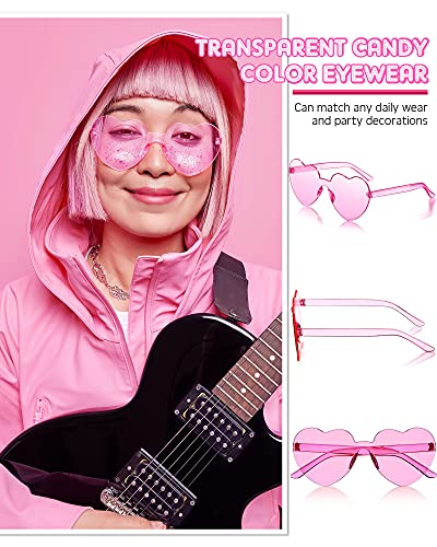 Frienda 8 Pairs Heart Sunglasses for Women