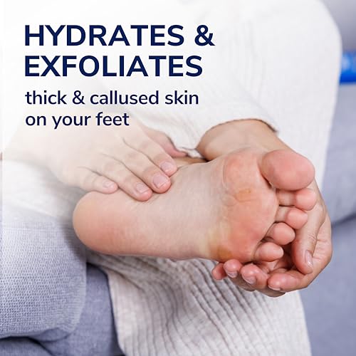 Dr. Scholl's Dry, Flaky Skin Remover Ultra Exfoliating Foot Lotion Cream, 3.5 oz, Moisturizer with Urea for Rough Dry Cracked Feet, Heal and Soothe for Healthy Looking Feet, Intensive Foot Skin Care