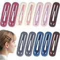 12 Pcs Matte Metal Hair Clips Set for Women - No Slip Barrettes