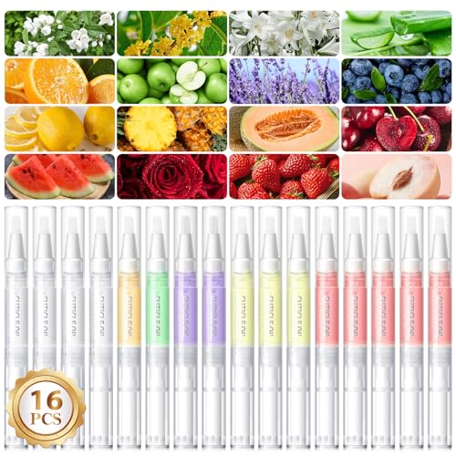 COSCELIA 16-Piece Cuticle Oil Pen Set - Moisturizing Nail Care & Repair