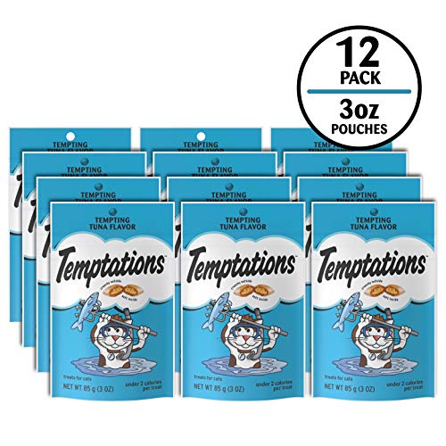 Temptations Classic Crunchy and Soft Cat Treats Tempting Tuna Flavor, 30 oz. Tub