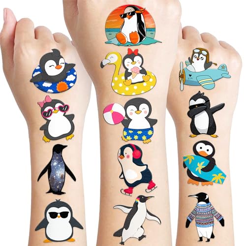 96 Penguin Temporary Tattoos for Kids - Party Favors