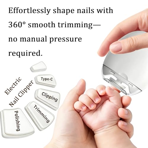 Electric Nail Clipper with LED Light & 3 Speeds