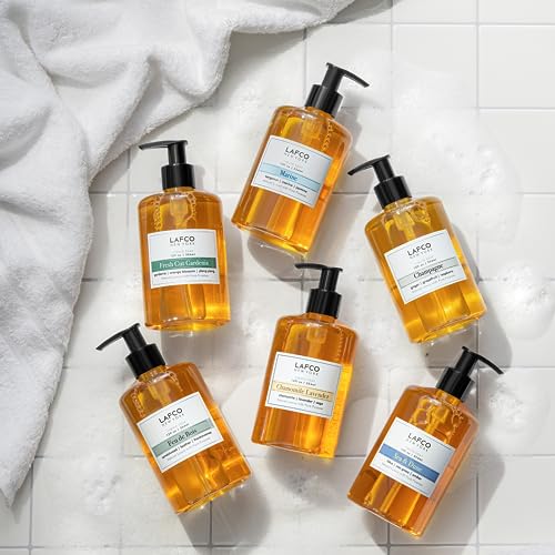 LAFCO New York Liquid Soap, Champagne - 12 oz - Regenerates, Protects & Moisturizes - All Skin Types - Hypoallergenic, Synthetic Free & Cruelty Free - Made in Italy