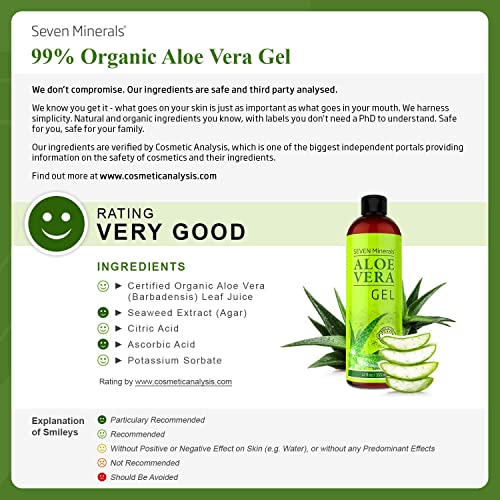 Seven Minerals Organic Aloe Vera Gel 3-Pack