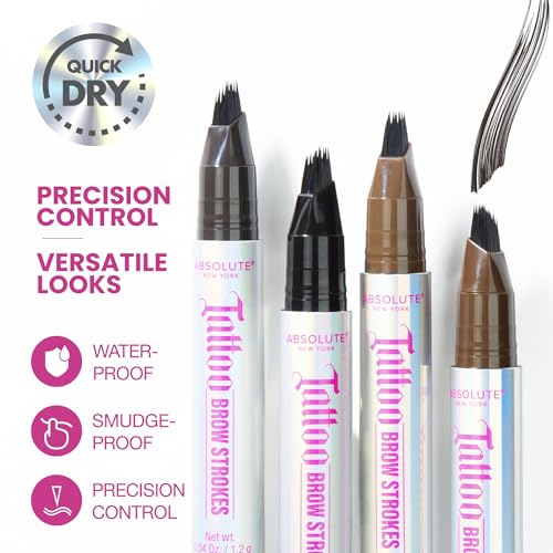 Absolute New York Tattoo Brow Strokes Dark Brown Microblading Pen