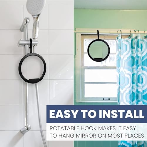MIRRORVANA Dual Anti Fog Shower Mirror 8" - Fogless Shaving