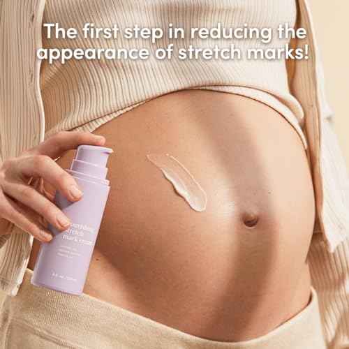 Evereden Nourishing Stretch Mark Cream (4 fl.oz): Clean & Vegan Cream for Pregnancy and Postpartum | Pregnancy Stretch Mark Prevention | Rich in Vitamins & Minerals | Valentine Gifts for Women