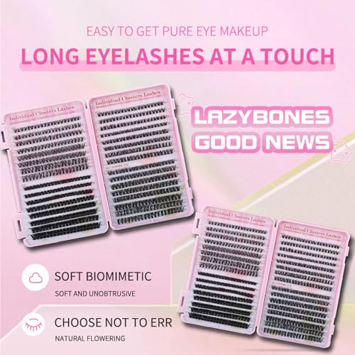 Cluster Lashes Extension Kit 640pcs DIY 30D-50D 9-16mm