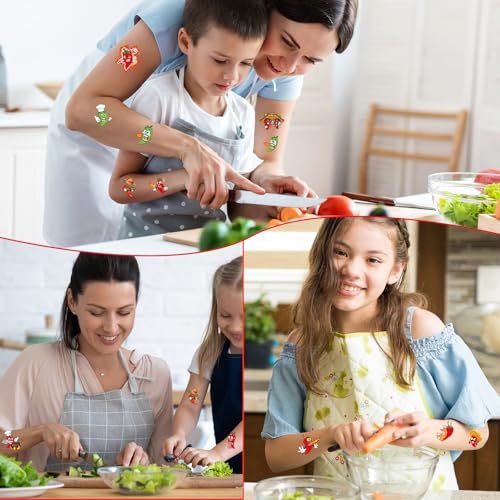 Chili Cook off Temporary Tattoos - Lovarywow 200+ Chili Cook off Decorations for Party Cute Pepper Temporary Tattoos Stickers Gifts Chili Cookoff Prizes Rewards Red Pepper Party Supplies Favors Decor