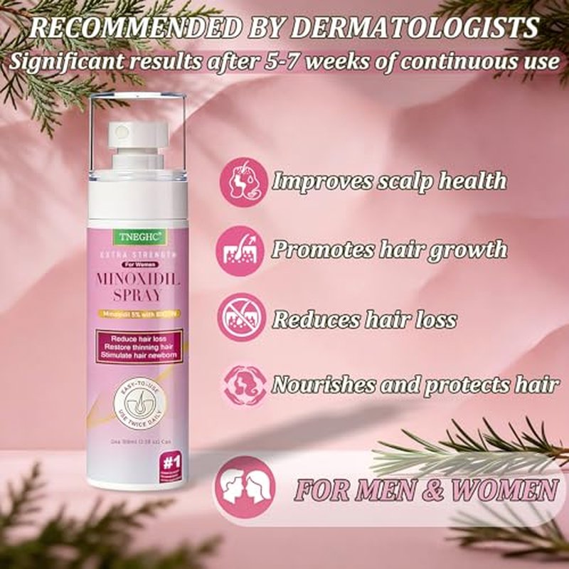 5% Minoxidil Spray for Hair Regrowth - 9 Month Supply