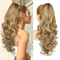 REECHO 24" Claw Clip Ponytail Extension - Curly Wavy Hair