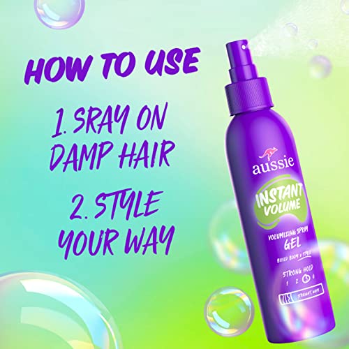 Aussie Headstrong Volume, Spray Gel 5.7 oz (Pack of 4)