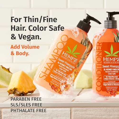 Hempz Biotin Hair Shampoo - Sweet Pineapple & Honey Melon (33.8 fl oz)