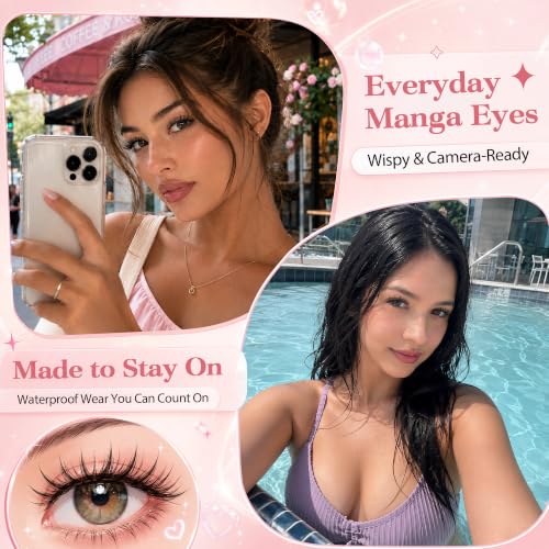 Manga Lash Clusters C Curl with Invisible Band – 8-18mm