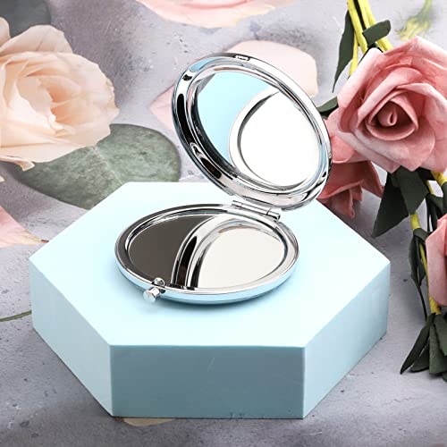 Zuo Bao Wedding Compact Mirror Bridesmaid Gift Maid of Honor Makeup Mirror Wedding Proposal Gift for Bridesmaid Flower Girl (Maid of Honor)