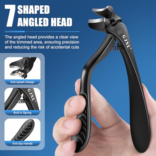 Ergonomic Toenail Clippers for Seniors | Angled Heavy-Duty Design